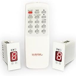 RE CO SYS Remote Control Switch with Learning Makes Compatible with All Wi-Fi IR Blaster to use with Alexa (Pro-with Timers,Sleep,Adv.L, 5 Light and 1 Fan Regulator|Screw|White|)-11