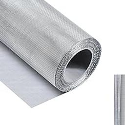 Stainless Steel 304 Woven Wire Mesh Sheet - 15 Mesh, 0.4mm Hole, 1mm Thickness - Ideal for Air Ventilation, Window Screens, Mosquito Nets, Rat Barriers, and Window net, door (3 feet x 5 feet)-21