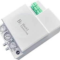 Blackt Electrotech 360 Degree Sq Type Microwave Motion Sensor with Light Sensor (Plastic, White) - 1 x Microwave Sensor Unit, 1 x Ceiling Fitting Plate, 1 x Instionas Manual, 2 x Mounting Screw Bill-13