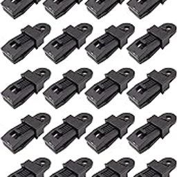 MTROYALDIA 20 Pieces Tarp Clips Heavy Duty Lock Grip,Tarp Clamps for Cover Awnings, Outdoor Camping, Caravan Canopies, Car Covers-24