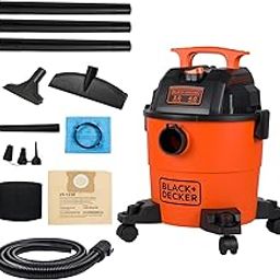 BLACK+DECKER Shop Wet and Dry Vacuum, 4 Gallon 3-in-1 with Accessories, Workshop, Garage, Home and Car Vacuum, 3 HP(BDXV18301P-4A)-image-7