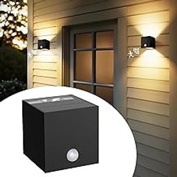 AUDERWIN Solar Wall Lights Outdoor Waterproof IP65, 3 Lighting Modes Solar Motion Lights Dusk to Dawn for Backyard, Yard, Patio, Porch, Fence, Garage, Garden- 1 Pack-image-76