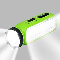 Impex 2 in 1 Rechargeable LED Flashlight with Emergency Lamp | 900 mAh Battery | Multi Purpose Tourch Light | Lamp and Torch Light | 6 Months Warranty | Lumin A1-1