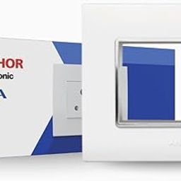 Anchor by Panasonic Penta 6 Module Gina Cover Plate with Chrome Collar for Switch Board (White, 65806-10)-image-58