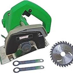 Inditrust Dumdaar Flat Wood/Marble cutting machine 1400W with 1pc Wood Cutting blade set Handheld Tile Cutter 110mm (GREEN)-20