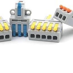 Quick Compact Conductor with Fixing Hole Splitter Splicing Wire Connector Push-in Cable Clamp Terminal Block 2/3/4/5 Port(D1-2O)-image-75