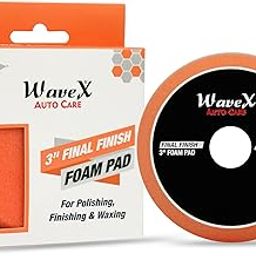Wavex 3-Inch Final Finish Foam Pad for Car | Low Profile 20mm Design for Extreme Performance | Ultra Soft Foam for High Gloss Shine | Compatible with DA & Rotary Polisher | Machine Washable & Reusable-image-29