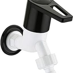 MONIT Plastic Faucet, Washing Machine tap, Water tap for Washing Machine with 3 Style Nozzles, White, Painted Finish Wall Mounted Water Tap for Washing Machine, Durable, Leak-Proof Faucet-image-45