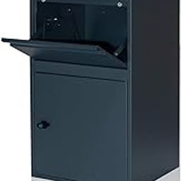 INDIAN DECOR 48463 Package Delivery Boxes for Outside, Large Mailbox for Parcel, Galvanized Steel Parcel Mailbox, Wall Mounted Lockable Anti-Theft for Porch,Curbside.-10