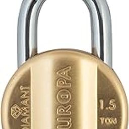 Europa Nilesh Timber & Hardware Brass Diamant Padlock L358 BM (Metallic)-picture-19