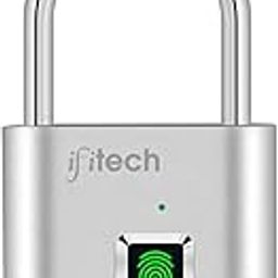 IFITech Fingerprint Lock – Smart Padlock with Keyless Biometric Access (USB Rechargeable) | Designed for Both Personal Spaces and Travel Needs (Small Size) - Silver-image-86
