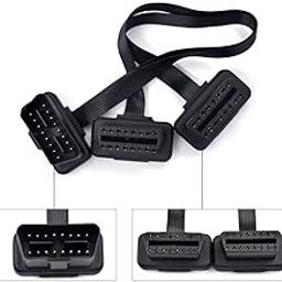 XSENTUALS 16 Pin Male to Dual Female OBDII Extension-Cable OBD2 Connector Diagnostic Tool with Adapter-picture-20