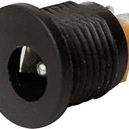 Electronic spices 5.5 MM DC Power Jack Female Panel Mounting Screw Type Connector Socket PACK OF 10-11