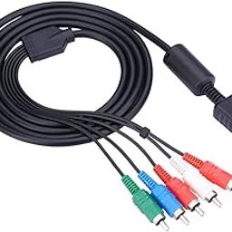 Multi Out AV Cable High-Definition Component Video/Audio Cable for PS2 PS3 Gaming System HDTV or EDTV Connector with Color-Coded Connectors.-68
