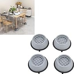 Star Anti-Vibration Washing Machine Pads – Heavy Duty Rubber Pads for Noise Reduction & Floor Protection – Universal Shock Absorber Feet for Washer, Dryer, Refrigerator (Set of 4)-image-6