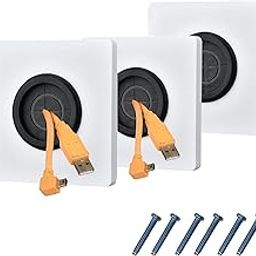3 Pcs Wire Cover, Wire Protector, Cable Entry Cover, Single Gang Brush Panel for Covering Outlets, Receptacles and Tidying Cords for Cables - White-19
