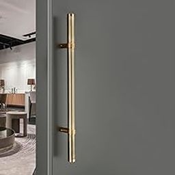 LAPO 28 Inch Stainless Steel Door Pull Handle for Main Door Antique PVD Gold Finish Heavy Duty Modern Design |Hole to Hole Size 18 Inch Pack of 1 |Pull Handle for Wooden Glass Door 3 Years Warranty-image-88