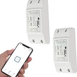 Bkiyougo 10A Wireless Smart Switch, Wi-Fi Light Switch Compatible with Alexa & Google Home & SmartThings, FCC Certified, No Hub Required Support DIY Module(2 Pack)-12