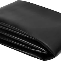 Heavy Duty Black Plastic Sheeting ( 20x 10 ft ) 500 GSM -4MIL,for Construction Waterproof Painters Tarp Landscape Ground Cover, Plant Farm Garden Greenhouse Agriculture-picture-0