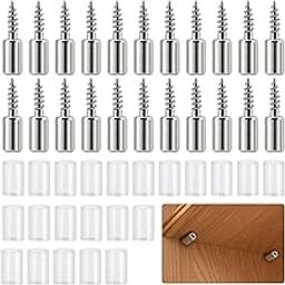 VEKART 50 Pieces Shelf Supports, Shelf Supports, Shelf Pins, Wardrobe Shelf Support, Glass Shelf Support Pegs with Non-Slip Cover, Wooden Shelf Bracket Pegs-image-21