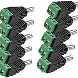 CARE CASE® DC Pin Connector 12V DC Power Connector 5.5mm x 2.1mm Jack Socket for Led Strip, CCTV Security, Camera Cable Wire Ends Plug Barrel Adapter. (Pack of 10)-picture-11
