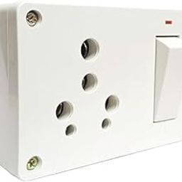Flysmart 1-Way 16Amp Switch Socket Combined Box with LED Indicator Off-White-9