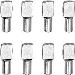 100 Pcs Shelf Pins, 5mm Spoon Shape Nickel Plated Shelf Support Pegs for Bookshelves, Cabinets & Closet-image-67