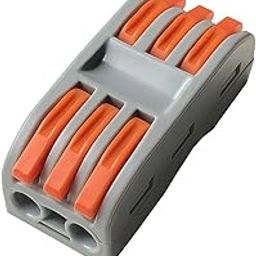 Electronic Spices HM-PCT-223 3-Way Terminal Block 450V/32A Splicing Lever Wire Quick Connector-12