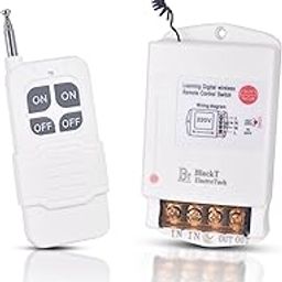 Blackt Electrotech BT16R11 220V RF Remote Switch - 1KM Long Range 32 Amps for moter Pump, Wireless Industrial Control, High Power Household Remote Control Switch-image-21