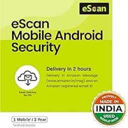eScan 1 User 3 Years Mobile Android Security (Email Delivery - No CD)-15