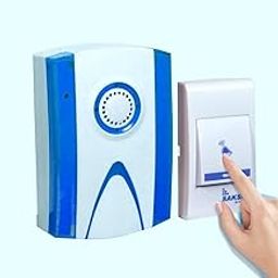 AJ Wireless Cordless Calling Remote Door Bell for Home/Office/Warehouse/Factories - 32 Tune, Color and Design May Vary - Set of 1-23