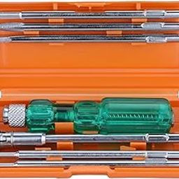TAPARIA Screw Driver Set with Bulb - 840 (Neon, Silver and Green)-20