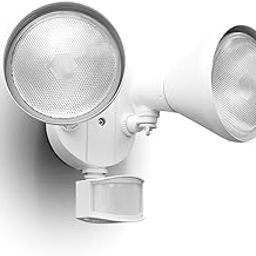 1800LM LED Motion Sensor Light Outdoor Double Head Security Light 3000K Waterproof Outdoor Flood Light for Patio, Garden, Patio, Patio, White(Includes 2 Bulbs)-46