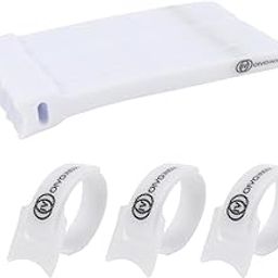 OIVO INDIA 50 Piece Cable Organizer Hook & Loop Tape - Wire/Cord Holder Management Strap - Reusable Hook & Loop Ties for PC, TV, Desk, WFH Accessories - White-image-45