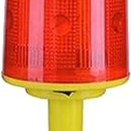 CALANDIS® Solar LED Round Caution Warning Light Lamp Traffic Alarm Flash Light C-19