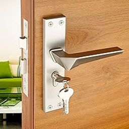 LAPO Premium Mortise Lock Set – Main Door Handle Lock with 60mm Cylinder, 45x45mm Lock Body, Key Lock for Home, Office, Hotel, Bedroom (Satin Matt Finish, 3 Years Warranty) Cy-175-image-74