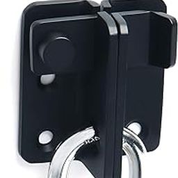 Gate Latches Slide Bolt Latch Safety Door Lock,MS3005-B Stainless Steel Matte Black-44