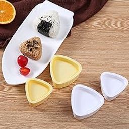Triangle Rice Ball Maker Heart Japanese Sushi Making Tool for Kids Beginners Yellow 80x77x40mm|Home Item for Living Room, Home & Garden, Home Product, Flower Planters for Home-office-Lawns|-image-23