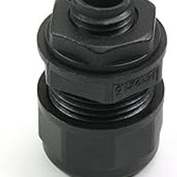 Juvielich Cable Gland Pipe Corrugated Tube Waterproof Joint AD13-M12 Adjustable Locknut Pipe Clamps Black-image-41
