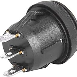 Snap Rocker Switch, Waterproof Cover 5pcs 3 Metal Pins ON OFF ON Rocker Switch for Motorcycle-16