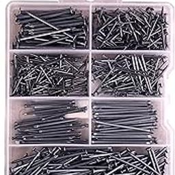 DIY Crafts Pack Of 150 Pcs, Big Box, HARDWARE NAIL KIT Picture Hanging Nails, Finish, Wire, Brad Common Use. This Kit comes in an Organized Plastic B (Pack Of 150 Pcs, Big Box)-image-15