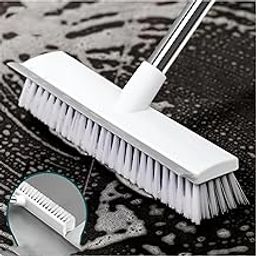 2-in-1 Bathroom Cleaning Brush with Wiper – Long Handle Floor Scrub & Tile Cleaner for Bathroom | Efficient, Multifunctional Scrubber for Deep Cleaning-18