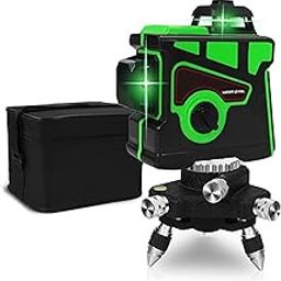 Hukimoyo 12 Line Laser Level Machine Tool with 3D3x360° 3D Level Measurement with Stand Vertical Horizontal Cross Self-leveling Tool for Construction Green Rechargeable Laser level-picture-18