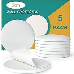 Ahamo 5CM Silicone Door Stopper for Home - Heavy Duty Rubber Door Stopper for Kids Safety, Shock-Absorbent Door Stop for Main Door, Wall Protector (5-Pack, White)-image-40