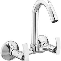 10X Sink Mixer Tap 2 in 1 ST-9105 for Kitchen Swinging Swivel Spout Wall Mounted Chrome Plated-image-33