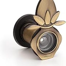 Madhuli Kalash Design Door Viewer, Door Eye, Door Lens for Main Door, 180 Degree Ultra Clear Antique Brass Finish Door Eye Viewer for Safe and Secure Home-picture-12