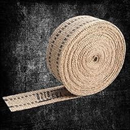 QZIBEVA Jute Burlap 12 Meter Webbing Straps 2 Inch Roll Upholstery Sofa Seat Home Decorations DIY Craft-image-20