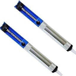 Inditrust 2 Pc Aluminium Solder Sucker Desoldering Pump Tool Suction Tin Pen Removal Device Blue Vacuum Soldering Iron Desolder pack of 2 0 W Simple-image-71