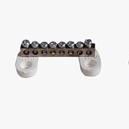 SELVO 8 Ways Brass Neutral Link 8 Screw Terminal Grounding Bar Block For cable looping and Earthing with P.B.T Base (9)-picture-18