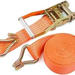 Vajin Ratchet Tie Down Strap Heavy Duty Truck Padded Cam Lock Buckle Tie Down Lashing Straps Motorcycles - 1 Inch - 15Ft Orange-image-37